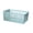 Green, variant on White White Large Organizer Basket With Handles Ventilated Design For Storage Of Clothes Blankets Or Toys Plastic