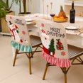 thumbnail image 4 of Christmas Chair Cover Linen Festival Decorative Chair Protector Chair Back Cover, 4 of 10