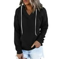thumbnail image 1 of HongQid Womens Sweaters Waffles Fall Long Sleeve Hoodie Laides Sweatshirts Loose Casual Fashion Clothes, 1 of 8