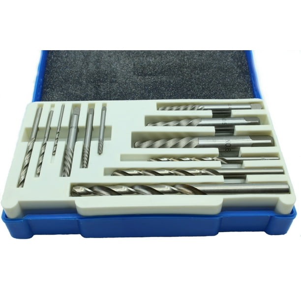 TEMO 12 pc Screw Extractor Damaged Broken Bolt Removal Set Kit Drill Easy Out