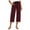 Wine, variant on DuoJiaJ Women Capri Yoga Pants Loose Soft Drawstring Workout Sweatpants Causal Pants With Pockets High Waisted Casual Work Pants Women