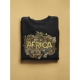 thumbnail image 2 of Africa Brown Lettered Quote Sweatshirt Men -Image by Shutterstock, Male Medium, 2 of 4