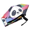 thumbnail image 6 of Pandas with Rainbow Compact Sun Umbrella Windproof Travel Umbrellas for Rain Strong Portable UV Protection, 6 of 8