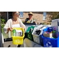 thumbnail image 6 of Sturdy Essentials Multi Recycling System, 9-Pack, 6 Gallon Stackable Bins, Blue/Yellow/Green, 6 of 6