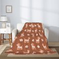thumbnail image 2 of Throw Blanket for Couch Sofa and Bed - Cute Poodle Dog Flower Brown Super Soft Cozy Funny Plush Throw Blanket, Lightweight Fuzzy Comfy Warm Flannel Blanket & Throws for All Season 60"x50", 2 of 5