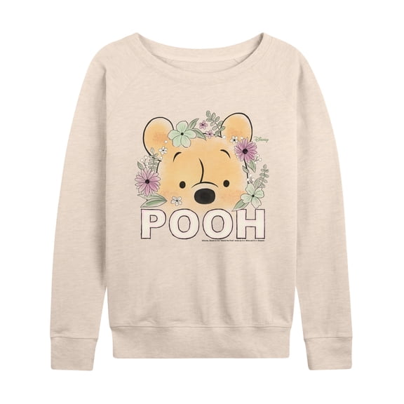 Winnie The Pooh - Floral Pooh - Women's French Terry Long Sleeve Pullover