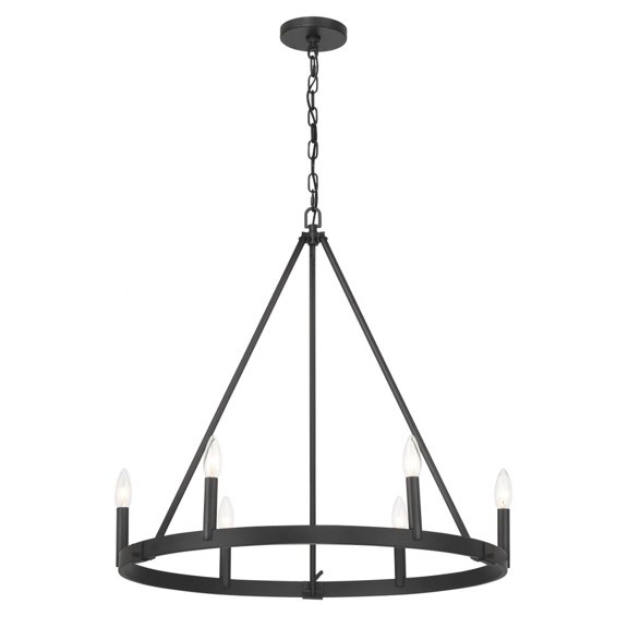 Minka Lavery - Dutton - 6 Light Chandelier-26.88 Inches Tall and 27.75 Inches