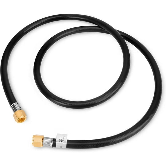 shiyou-5 Feet Propane Hose Assembly with Both 3/8" Female Flare for Gas Grill, RV, Heater, Fire Pit and More - 60 Inch