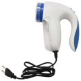 thumbnail image 1 of Enchufe europeo eléctrico para telas, suéteres, cortinas, alfombras, ropa, quitapelusas, bolitas de pelusa, afeitadora, bolitas, corte azul y blanco, 1 of 5
