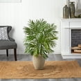 thumbnail image 2 of Nearly Natural 4’ Areca Palm Artificial Tree in Sand Colored Planter, 2 of 3