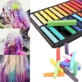 thumbnail image 4 of Langgg 24 Colors Hair Chalks Temporary Hair Chalk Pens Washable Hair Color Non-Toxic Washable Hair Coloring Chalks, 4 of 7