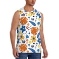 thumbnail image 2 of Balery Flower Men's Sleeveless Muscle Shirts Workout Tank Top, Moisture Wicking, Odor Protection-Large, 2 of 8
