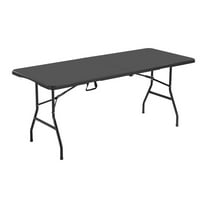 6 Ft Plastic Folding Table Portable Picnic Utility Table Handle Indoor Outdoor