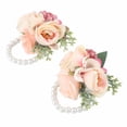 thumbnail image 4 of Flor de mano, 2 piezas/bolsa Flor de muñeca de dama de honor Flor de muñeca de boda Decoración de boda Logre más, 4 of 12