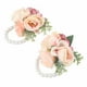 thumbnail image 3 of Flores de muñeca para dama de honor, flores artificiales de mano para bodas, aniversarios, cócteles (2 unidades, rosa), 3 of 10