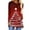 Multicolor1, variant on biudgviw Christmas Long Sleeve Shirts for Women Print Crew Neck Tunic Tops Comfy Soft Curved Hem Blouses Festival Party Outfits