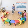 thumbnail image 3 of ECR4Kids Linking Stackable Classroom Stools, Portable Table, Flexible Seating, Assorted, 4-Piece, 3 of 9