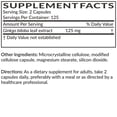 thumbnail image 6 of Bronson Ginkgo Biloba Extra Strength 500 mg Per Serving, 250 Vegetarian Capsules, 6 of 7