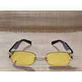 thumbnail image 3 of Popular Fashion Small Rectangle Women Luxury Sunglasses Yellow, 3 of 6