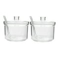 thumbnail image 4 of NIYANGLE 2Pcs Square Acrylic Seasoning Bottle with Spoon Transparent Storage for Home Kitchen, 4 of 8