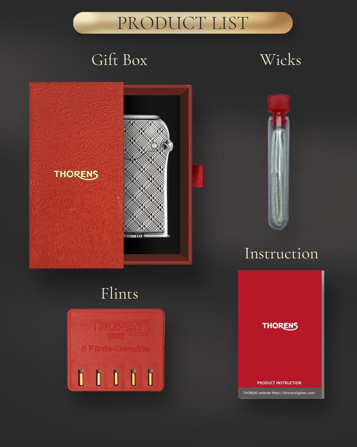 Automatic Ignition,Telescopic Classic Brass Kerosene Pipe Lighter,Refillable,Soft Flame,Camping,Thorens Teleflam Gen 7 Plum Pattern Single Claw,Birthday Gift