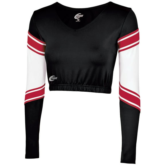 Chassé Girls' Performance Blaze Bodyliner Black/White/Red Youth Large