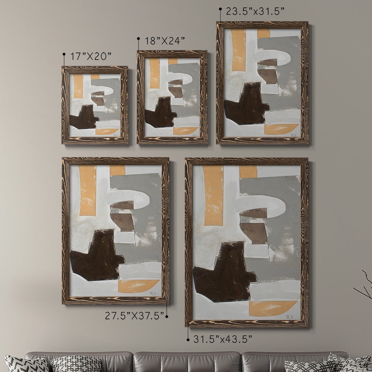 Andalusian Forms III - Premium Framed Canvas 2 Piece Set - Ready to Hang