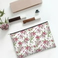 thumbnail image 6 of Sigee Lilies Flowers for Multipurpose Zipper Pouch Paper Reusable Cosmetic bag for Purse Water Resistant Gift, 6 of 8