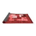 thumbnail image 2 of Ahgly Company Indoor Round Abstract Red Contemporary Area Rugs, 8' Round, 2 of 4