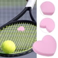 thumbnail image 6 of LULULION Heart-Shaped Tennis Racket Dampeners Pink Silicone Vibration Dampening Aid 10Pcs, 6 of 7