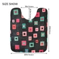 thumbnail image 5 of Yayeee Bath Rugs for Bathroom Floor Set of 2 Non Slip Fluffy Soft Absorbent Mat, Red Block Pattern, 5 of 7
