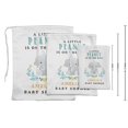 thumbnail image 3 of Darling Souvenir White A Little Peanut On The Way Baby Shower Custom Party Supplies Favor Bags Gift Pouches 15 Pieces, 3 of 5