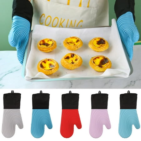 

SPRING PARK 1Pc Silicone Oven Mitt Heat Resistant Pot Holders Flexible Oven Gloves
