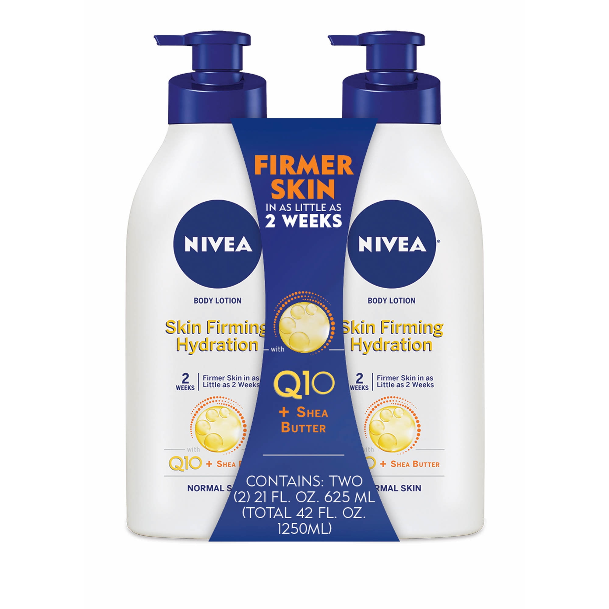 Nivea Body Lotion Skin Firming Hydration Q10 And Shea Butter 2 Pk 21