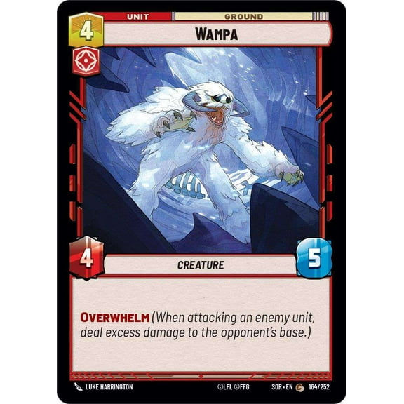 Star Wars: Unlimited Spark of Rebellion Common Wampa #164