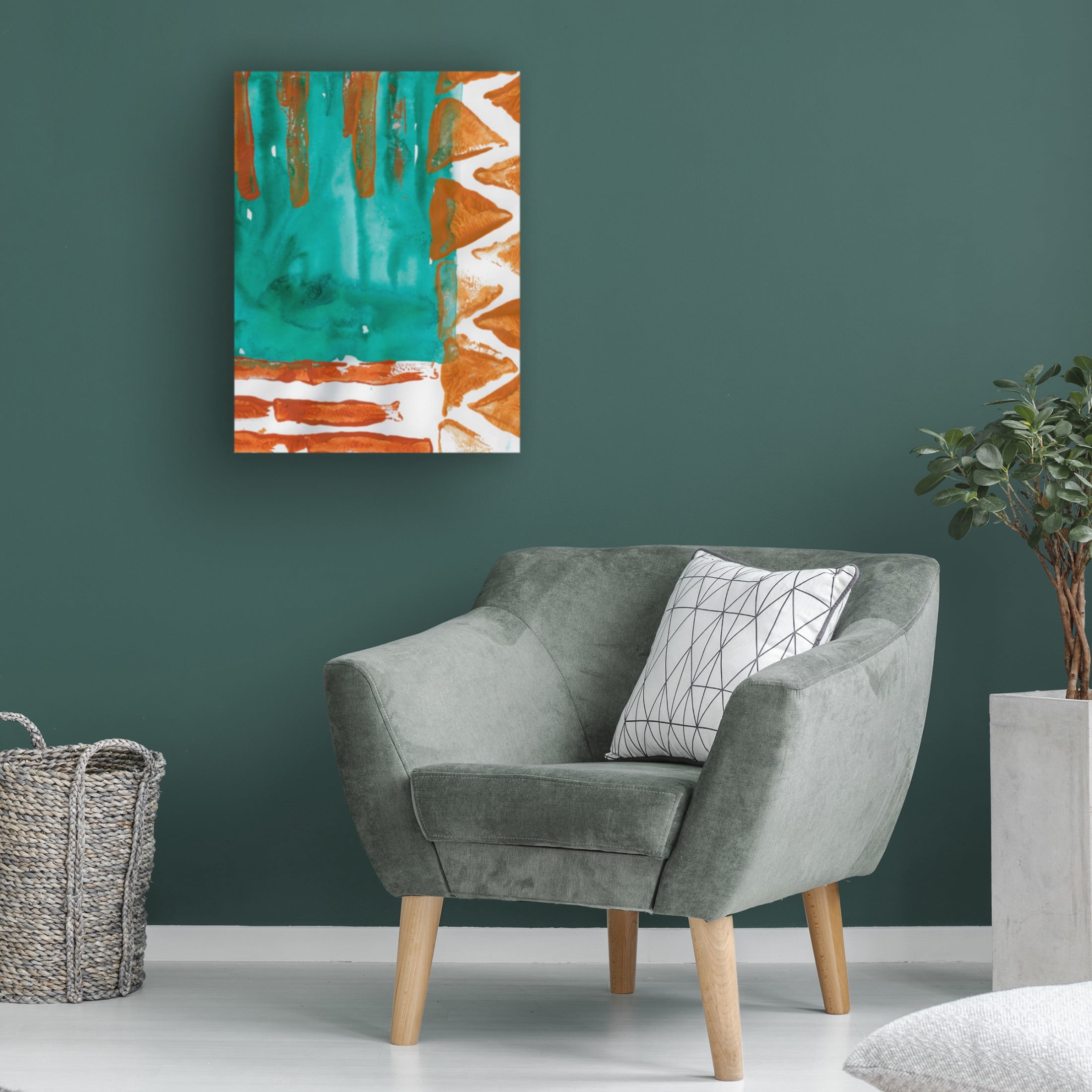 Canvas Wall Art - Maliq 'All Directions' Wall Art for Living Room, Bedroom, or Office Décor by Trademark Fine Art - 18 x 24 Inches