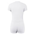 thumbnail image 5 of JIAYUE Workout Sets For Women Short Sleeve Crewneck Solid Color Crop Tops With High Waist Shorts Yoga Outfits Streetwear Female Trendy Clothing Set, 5 of 5
