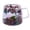 Red-6.8oz, variant on VMWMSSR 6.8oz Double Wall Glass Mug with Flower, Heat-Resistant Floral Insulated Cup, Insulated Clear Coffee & Tea Tumbler with Handle(Red-6.8oz)