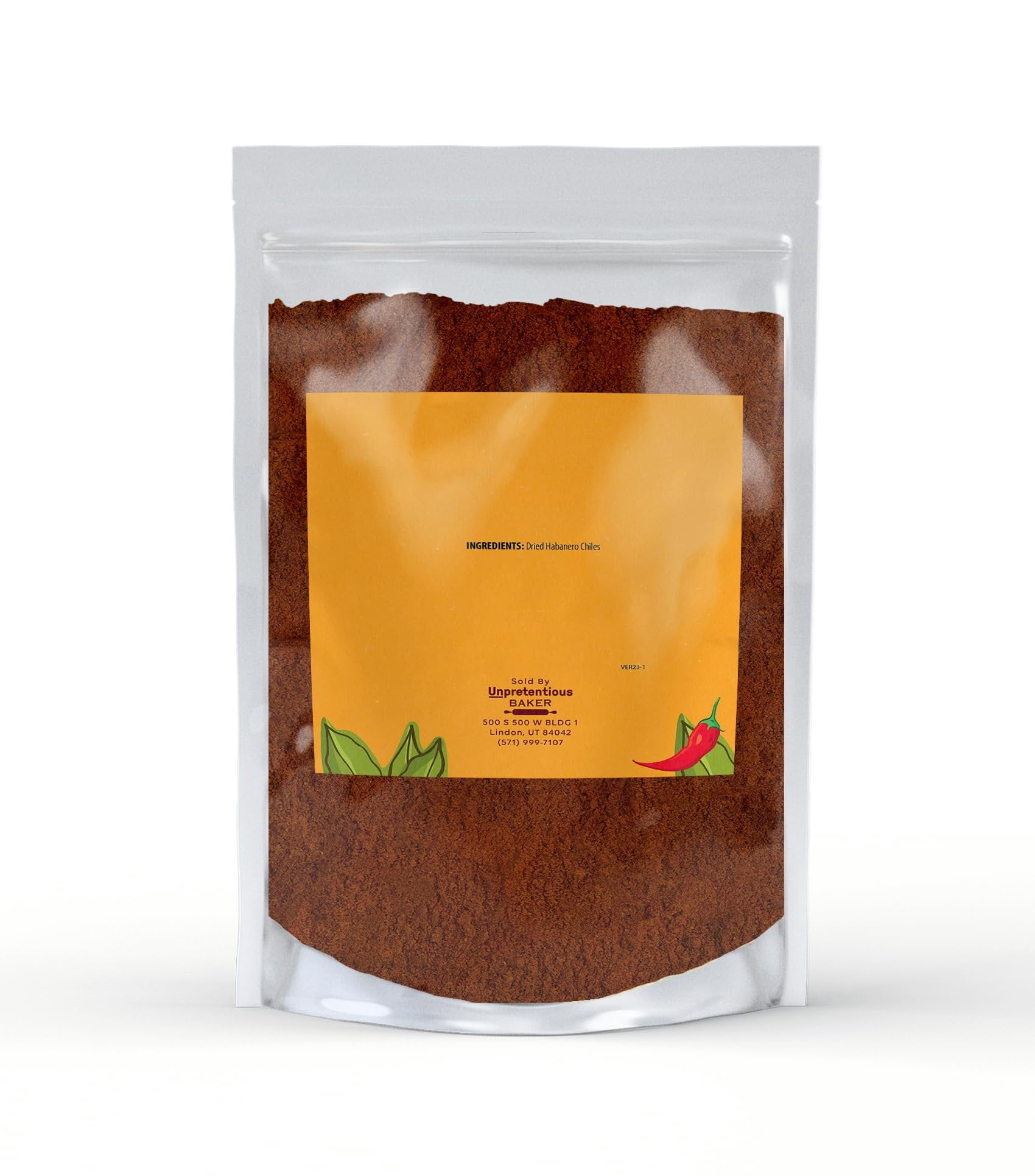 Unpretentious Habanero Powder, Hot & Spicy, Chili & Sauces, Mexican Cuisine 1 Pound