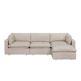 thumbnail image 2 of Better Homes & Gardens Weston 107.5" Cloud Modular Sectional Sofa, Heathered Wheat, 2 of 8