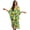Vibrant Tropical Floral, variant on Xixirimido Tropical Palm Tree Hibiscus Print Womens Plus Size Kaftan Dress V Neck Batwing Sleeve Beach Cover Up Swimsuit Coverups Summer Lounge Caftan Dress