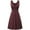 Wine, variant on Xunlbb New Trendy Women's Dresses Women's Summer Solid Color Pocket Dress Sleeveless V-neck Dress Size S-3XL Holiday Party