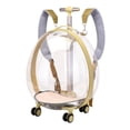 thumbnail image 1 of QUTETN New Pet Luggage Transparent Bag Trolley Box Large Capacity Pet Cart Large Capacity Pet Cart Trolley Box  Newly Designed Transparent Pet Luggage Bag, 1 of 5