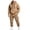Khaki, variant on Men Sets Outfits 2 Piece Jogging Suits for Men Activewear Work Out Hoodie and Sweatpants Set Casual Big and Tall Baggy Jumpsuit
