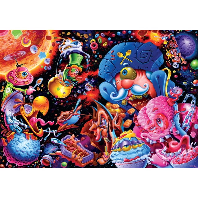 Cereales para desayuno Jigsaw Puzzle Toynk Cosmic Crunch, 1000 piezas