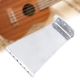 thumbnail image 6 of Almencla Guitar Trapezoid Tailpiece Bridge 6 Strings Professional Durable Jazz Guitar Bridge Tailpiece for Electric Guitar Replacement Argent, 6 of 8