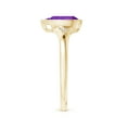 thumbnail image 3 of ANGARA Natural Bezel-Set Pear-Shaped 1.05 ct Amethyst Ring with Diamonds in 14K Yellow Gold for Women (Size-9x6mm) | February Birthstone, Anniversary, Jewelry Gift for Women | Natural Amethyst Ring, 3 of 10