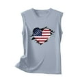 thumbnail image 4 of IROINNID Patriotic Shirts for Women Round Neck Tank Summer Casual Tops Regular Vest Tops Sleeveless Tops 4th Of July, 4 of 5