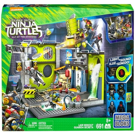 Mega Bloks Teenage Mutant Ninja Turtles Out of the Shadows Lair Hideout