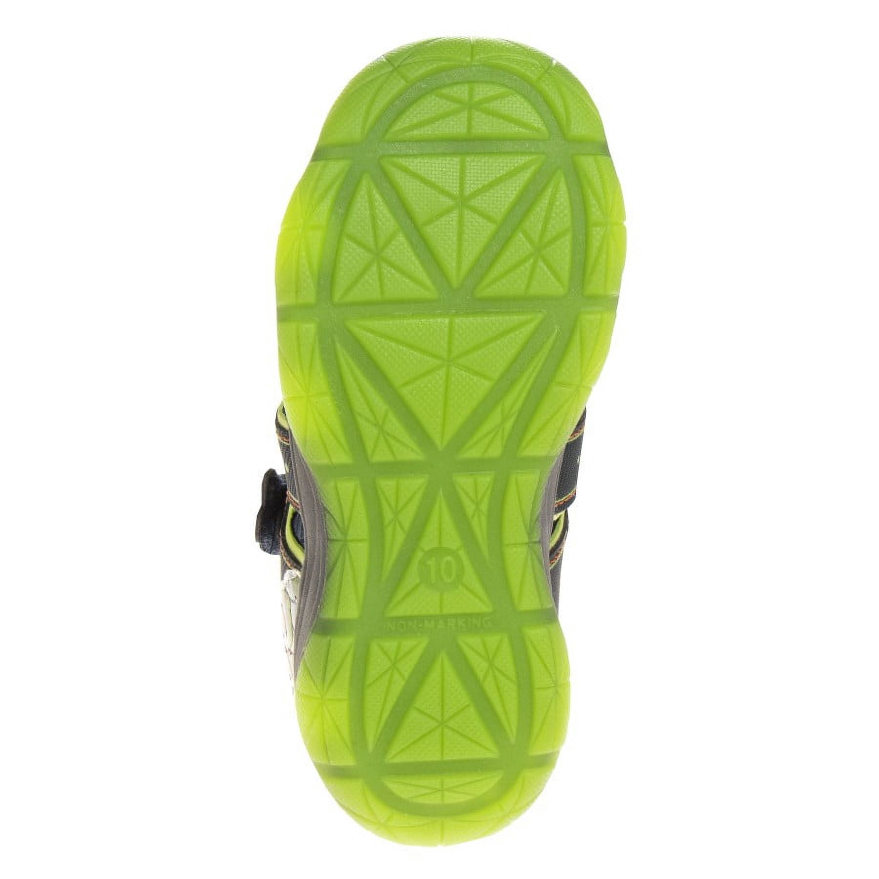 Disney Pixar Toy Story Hook & Loop Boys Toddler Closed Toe Sport Sandals - Navy/Lime, 9